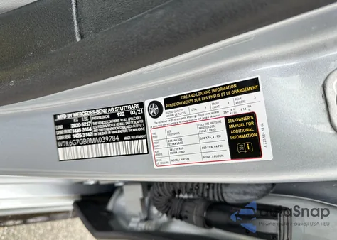 2021 Mercedes-Benz S 580 4Matic z USA, uszkodzony, nr VIN W1K6G7GB8MA039284